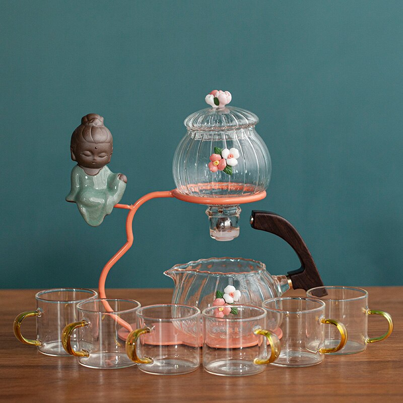 Creative Teapot Glass Automatic Tea Making Household Puer Scented Kung Fu tea Tea Set Infuser Drinking Tea Maker-Health Wisdom™