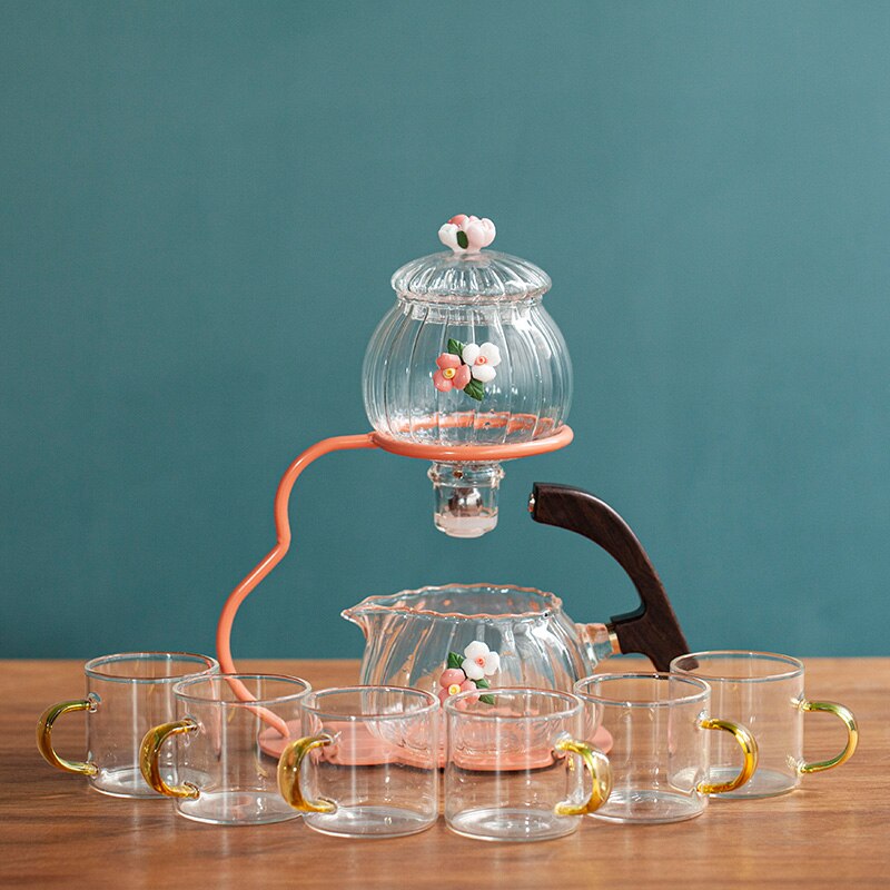 Creative Teapot Glass Automatic Tea Making Household Puer Scented Kung Fu tea Tea Set Infuser Drinking Tea Maker-Health Wisdom™