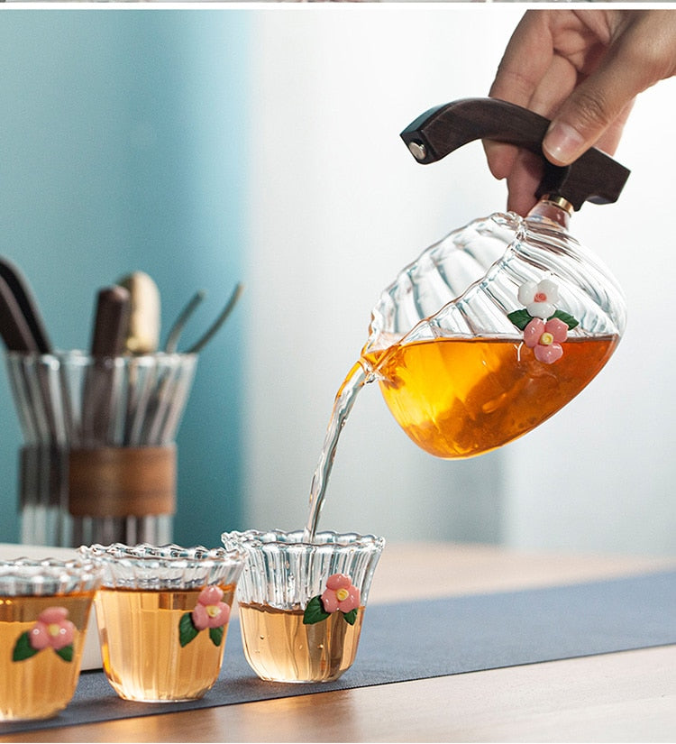 Creative Teapot Glass Automatic Tea Making Household Puer Scented Kung Fu tea Tea Set Infuser Drinking Tea Maker-Health Wisdom™