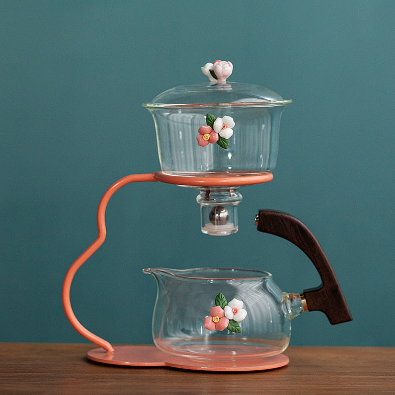 Creative Teapot Glass Automatic Tea Making Household Puer Scented Kung Fu tea Tea Set Infuser Drinking Tea Maker-Health Wisdom™