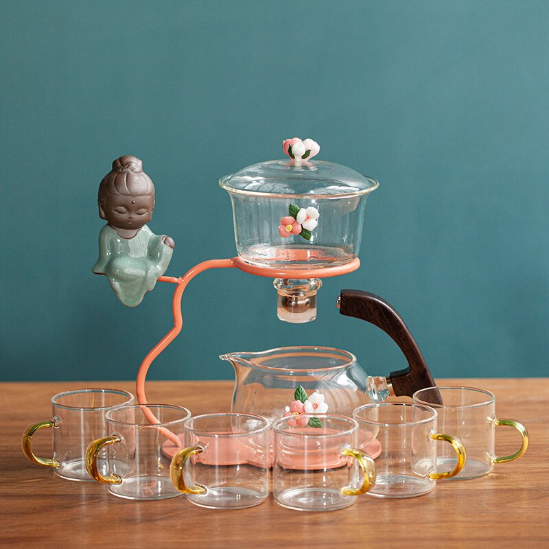 Creative Teapot Glass Automatic Tea Making Household Puer Scented Kung Fu tea Tea Set Infuser Drinking Tea Maker-Health Wisdom™