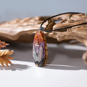 Cross And Wings Necklace Orgone Pendant Amulet Jewelry For Protection And Energy Orgonite Healing Crystals Stone-Health Wisdom™