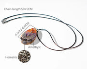 Cross And Wings Necklace Orgone Pendant Amulet Jewelry For Protection And Energy Orgonite Healing Crystals Stone-Health Wisdom™