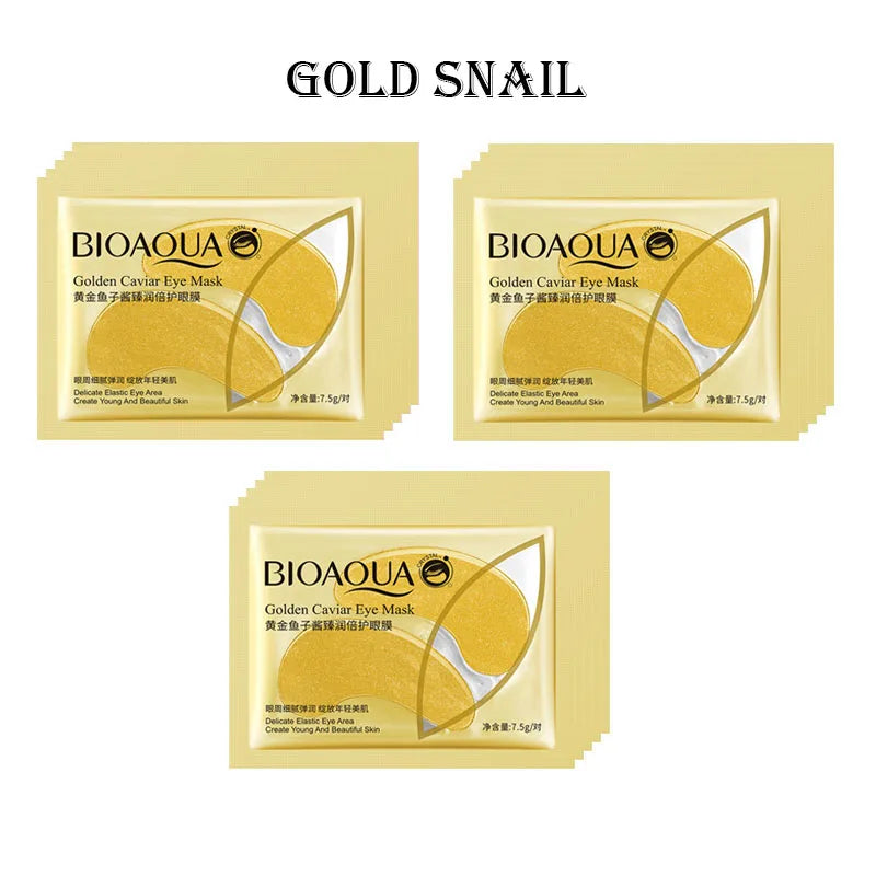 Crystal Collagen Gold Eye Mask Anti Dark Circles Anti-wrinkle Beauty Eye Patches For Eyes Skin Care Korean Cosmetics 30p=15pairs-Health Wisdom™