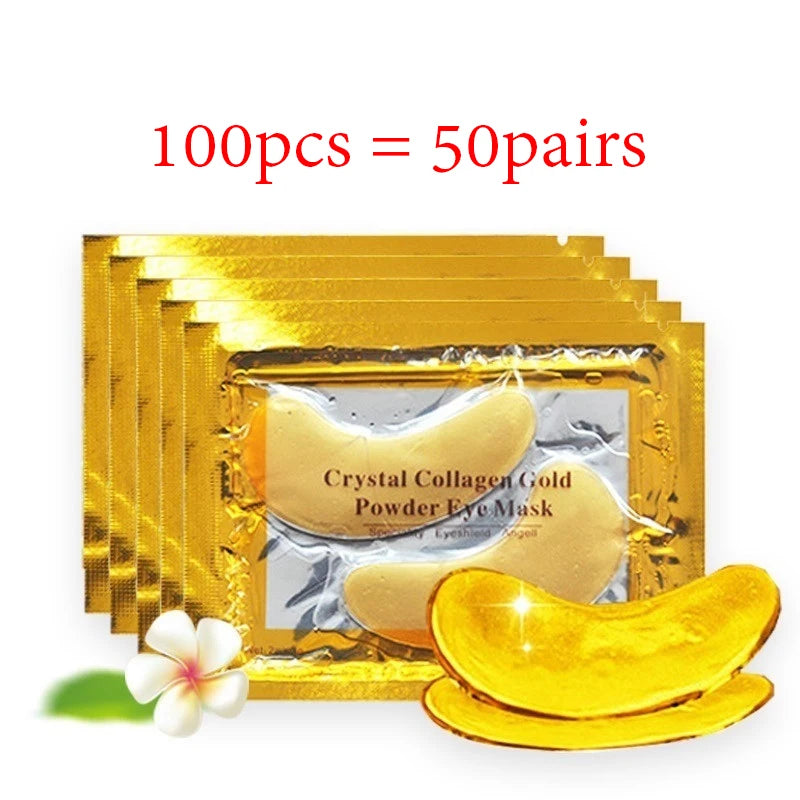Crystal Collagen Gold Eye Mask Anti Wrinkles Dark Circles Removal Eye Patches Beauty Antu-aging Eyes Skin Care Korean Cosmetics-Health Wisdom™