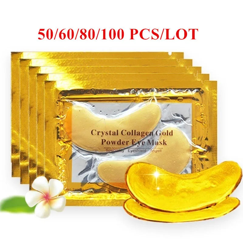 Crystal Collagen Gold Eye Mask Anti Wrinkles Dark Circles Removal Eye Patches Beauty Antu-aging Eyes Skin Care Korean Cosmetics-Health Wisdom™