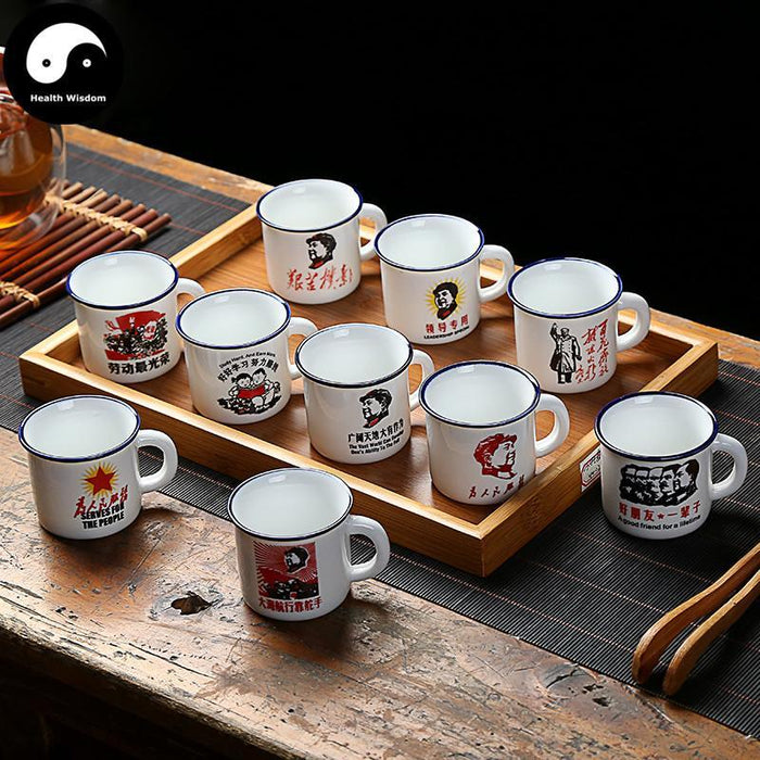 Cute Ceramic Tea Cups 70ml*2pcs