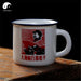Cute Ceramic Tea Cups 70ml*2pcs, Helmsman Slogan