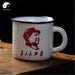 Cute Ceramic Tea Cups 70ml*2pcs, Serve the People Portrait
