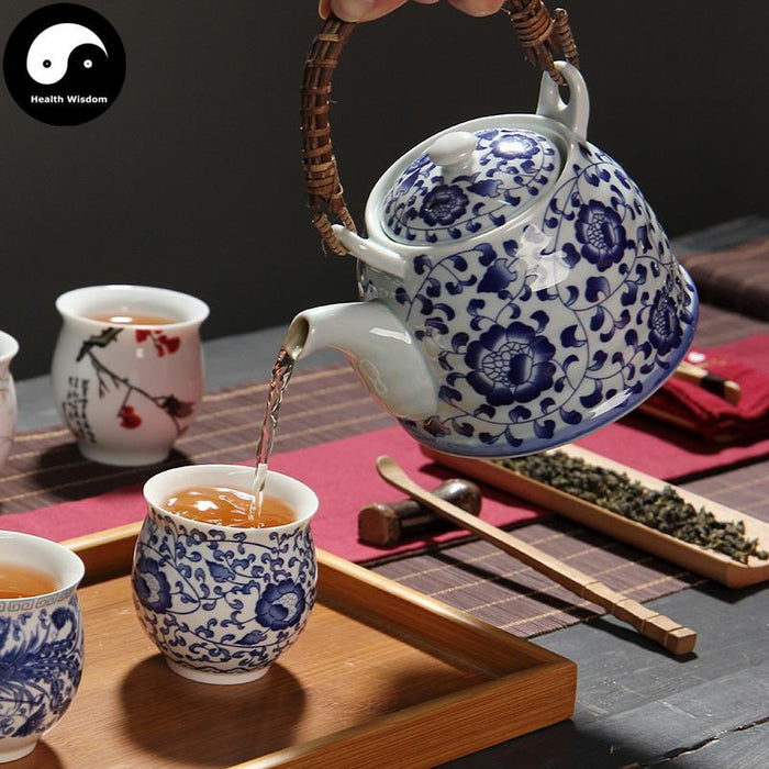 Double Wall Ceramic Tea Cups 70ml*4pcs, Pink Lotus