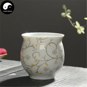 Double Wall Ceramic Tea Cups 70ml*4pcs-Health Wisdom™