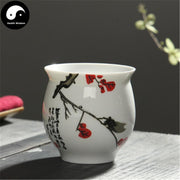 Double Wall Ceramic Tea Cups 70ml*4pcs-Health Wisdom™