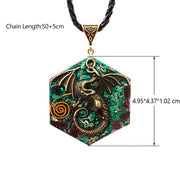 Dragon Necklace Orgone Energy Necklace Malachite Garnet Healing Crystal Orgonite For Emf Protection Amulet Jewelry-Health Wisdom™