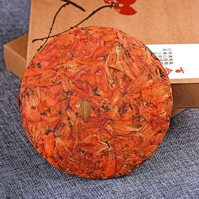 Dried Flower Tea Cake 200g Yunnan Flowers Tea Rose Lily Chrysanthemum Jasminum Peony-Health Wisdom™