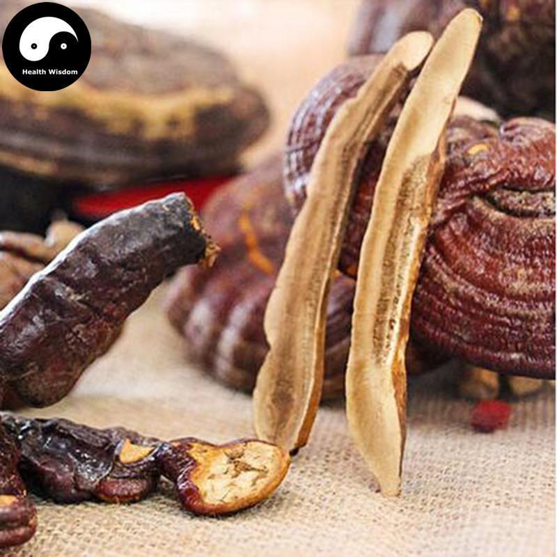 Dried Reishi Mushroom Slices, Ganoderma Lucidum Tea, Purple Ling Zhi Pian 灵芝片-Health Wisdom™