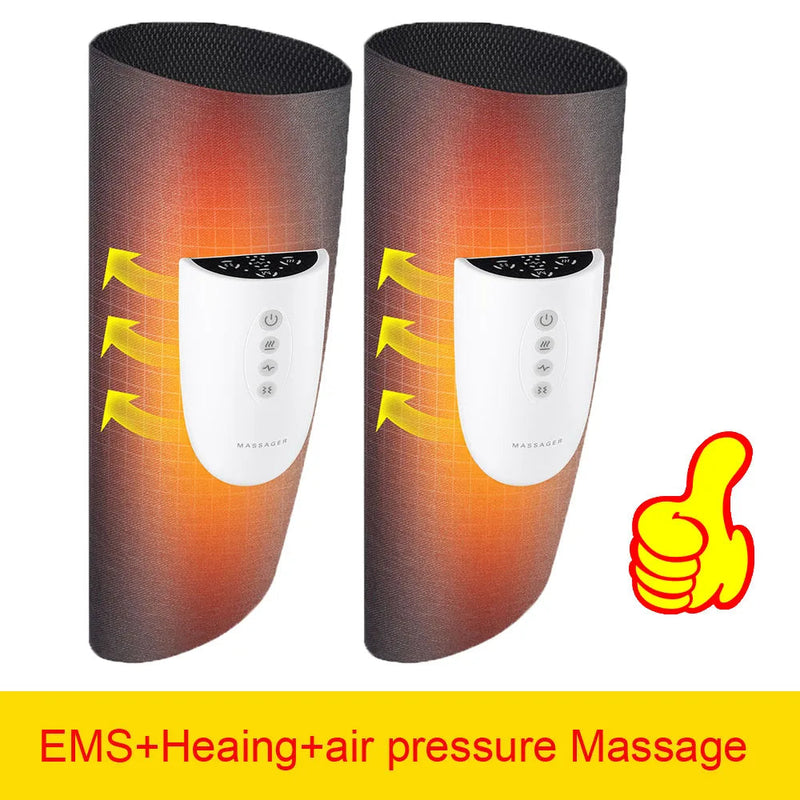 EMS 360° Calf Thigh Heated Massager Leg Air Pressotherapy Foot Muscle Rehabilitation Physiotherapy Circulation Sanguine Jambe-Health Wisdom™