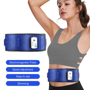 Electric Abdominal Stimulator Body Vibrating Slimming Belt Belly Muscle Waist Trainer Massager X5 Times Weight Loss Fat Burning-Health Wisdom™