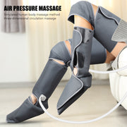 Electric Air Compression Leg Massager Pneumatic Foot and Calf Heated Air Wraps Handheld Controller Muscle Relax Pain Relief-Health Wisdom™