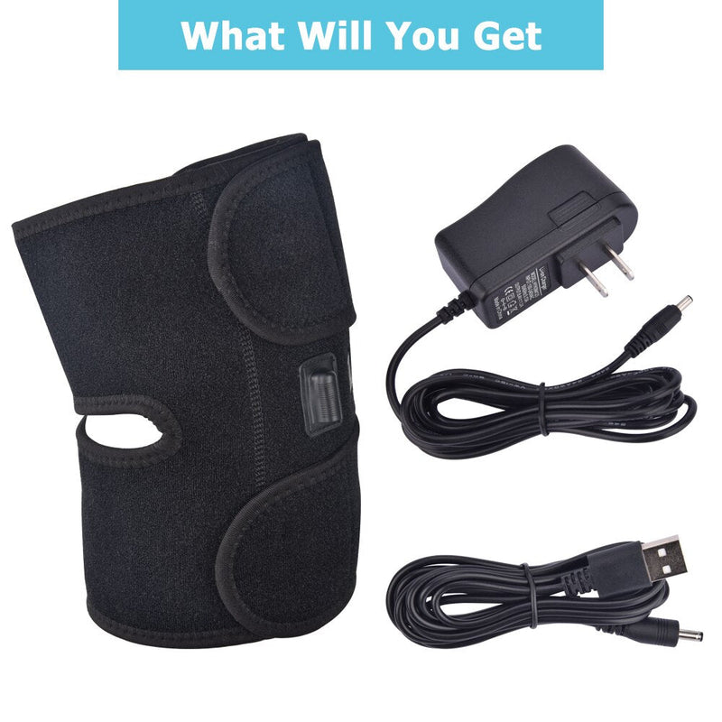 Electric Arthritis Support Brace Infrared Heating Massager Therapy Knee Pad Rehabilitation Assistance Arthritis Knee Pain Relief-Health Wisdom™
