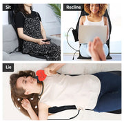 Electric Back Massager Chair Cushion Heating Vibration Home Office Lumbar Neck Mattress Pain Relief PU Seat 9 Modes-Health Wisdom™