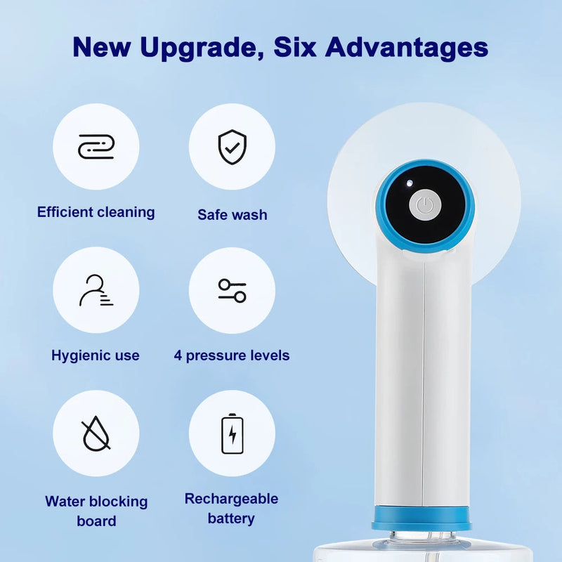 Electric Ear Cleaner 500ml Water Cup Ear Wax Removal Irrigation 4-Level Washer Safety Soft Tips for Adults Health Care Charging-Health Wisdom™