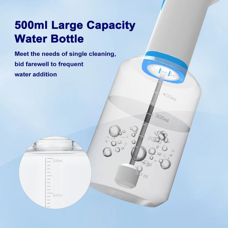 Electric Ear Cleaner 500ml Water Cup Ear Wax Removal Irrigation 4-Level Washer Safety Soft Tips for Adults Health Care Charging-Health Wisdom™