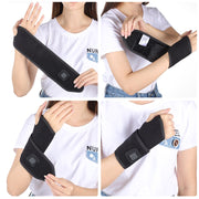 Electric Far Infrared Heating Wrist Brace Support for Arthritis Pain Relief Hand Tendinitis Wormwood Therapy Heated Wristband-Health Wisdom™