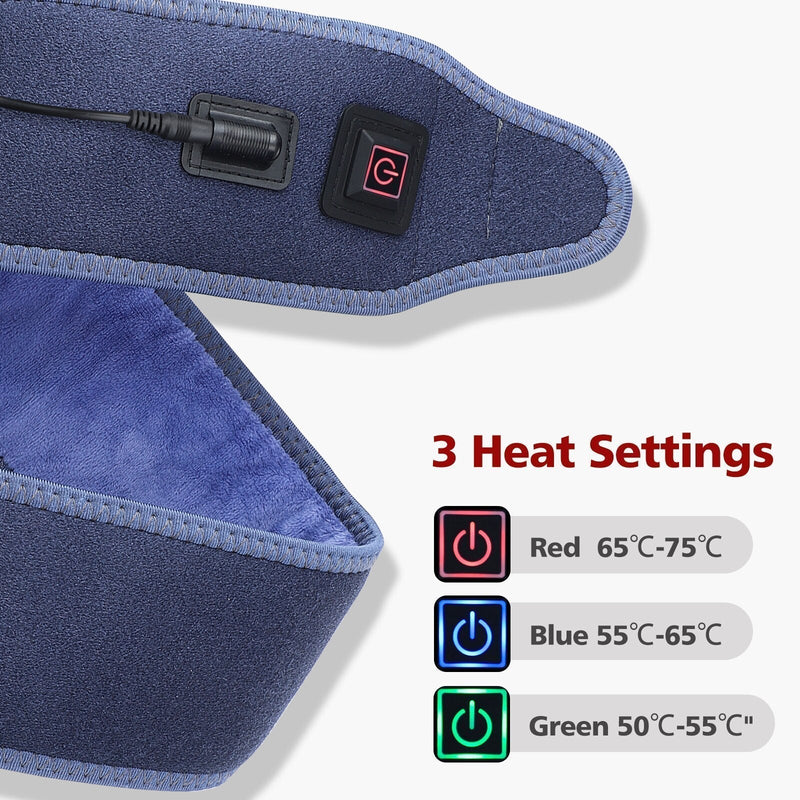 Electric Heated Pad Foot Massager Physiotherapy Wrist Elbow Legs Joint Arthritis Pain Relief Brace Vibration Ankle Massage Strap-Health Wisdom™