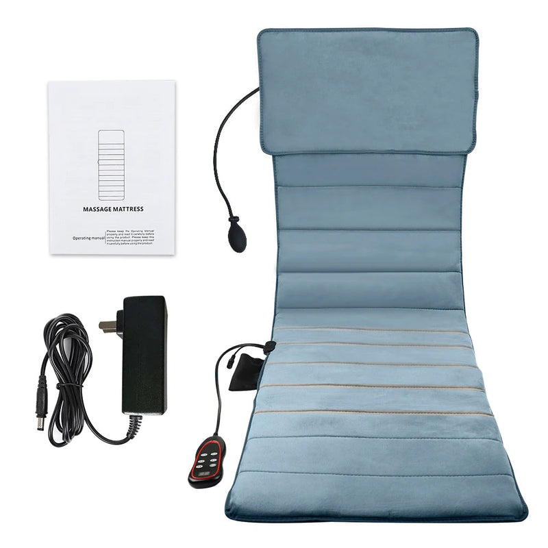 Electric Heating Back Massage Cushion Chair Pad 9 Motor Vibration Home Office Lumbar Neck Full-Body Pain Relief Physiotherapy-Health Wisdom™