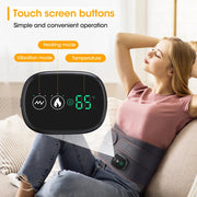 Electric Heating Belt Waist Massager Vibration Red Light Hot Compress Physiotherapy Lumbar Back Support Brace Pain Relief Charge-Health Wisdom™