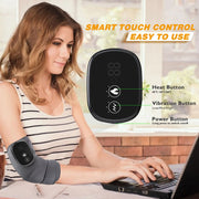 Electric Heating Knee Shoulder Massager Pad Brace LED Vibrators Orthopedics Belt 65℃ Arthritis Pain Relief Physiotherapy Charge-Health Wisdom™