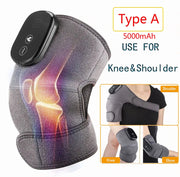 Electric Heating Knee Shoulder Massager Pad Brace LED Vibrators Orthopedics Belt 65℃ Arthritis Pain Relief Physiotherapy Charge-Health Wisdom™