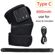 Electric Heating Knee Shoulder Massager Pad Brace LED Vibrators Orthopedics Belt 65℃ Arthritis Pain Relief Physiotherapy Charge-Health Wisdom™