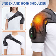Electric Heating Shoulder Brace LED Display Vibration Shoulder Massage Support Belt Strap For Arthritis Joint Injury Pain Relief-Health Wisdom™