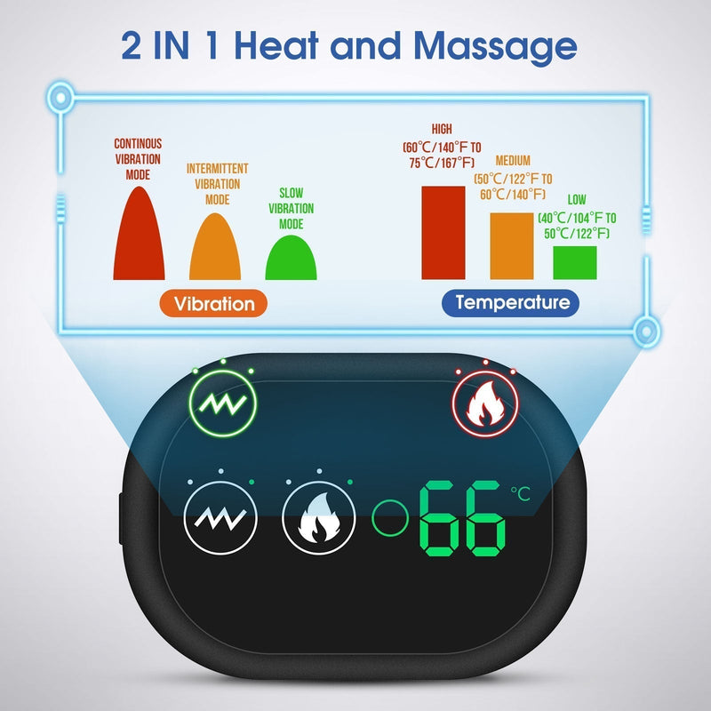 Electric Heating Vibration Massage Shoulder Brace Support Belt Therapy For Arthritis Joint Injury Pain Relief Rehabilitation Pad-Health Wisdom™