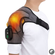 Electric Heating Vibration Massage Shoulder Brace Support Belt Therapy For Arthritis Joint Injury Pain Relief Rehabilitation Pad-Health Wisdom™