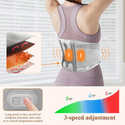 Electric Heating Waist Massage Belt Back Support Electrothermal Physiotherapy Hot Compress Lumbar Pain Relief Therapy Massager-Health Wisdom™