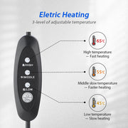 Electric Infrared Heating Neck Cervical Collar Support Hot Compression Adjust Spine Brace Chiropractic Pain Relief-Health Wisdom™