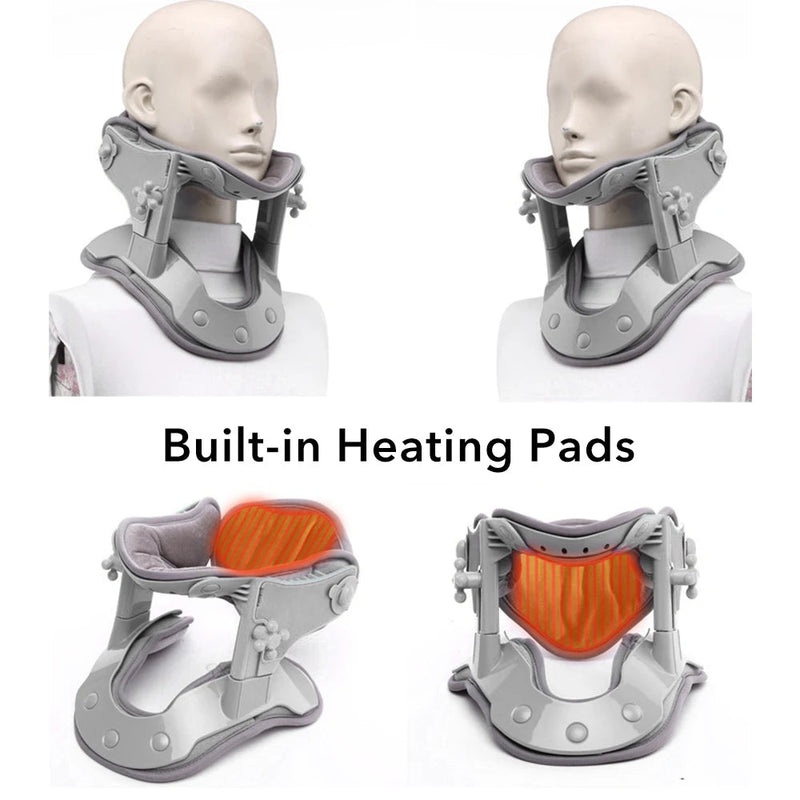 Electric Infrared Heating Neck Cervical Collar Support Hot Compression Adjust Spine Brace Chiropractic Pain Relief-Health Wisdom™