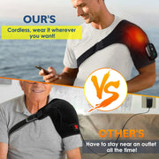 Electric Shoulder Knee Massager Wrap Belt Heating Pad Joint Arthritis for Pain Relief Brace Vibrator Thermal Physiotherapy-Health Wisdom™
