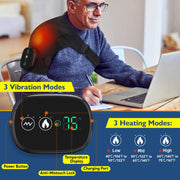 Electric Shoulder Knee Massager Wrap Belt Heating Pad Joint Arthritis for Pain Relief Brace Vibrator Thermal Physiotherapy-Health Wisdom™