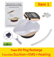 Electric Vacuum Cupping Body Massager Face Back Suction Cup Guasha EMS Heating Anti-cellulite Slimming Physiotherapy-Health Wisdom™