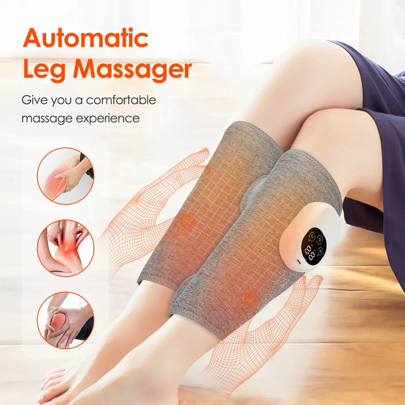 Eletric 360° Pressotherapy Leg Calf Massager Arm Feet 4-level Air Pressure Airbag Vibration Muscle Relax Pain Relief Recharge-Health Wisdom™