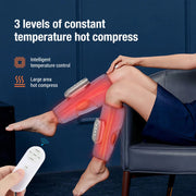 Eletric Calf Massager Leg Muscle Pain Relief Presotherapy Promote Blood Circulation Remote Control 3-Level Mode Hot Compress-Health Wisdom™