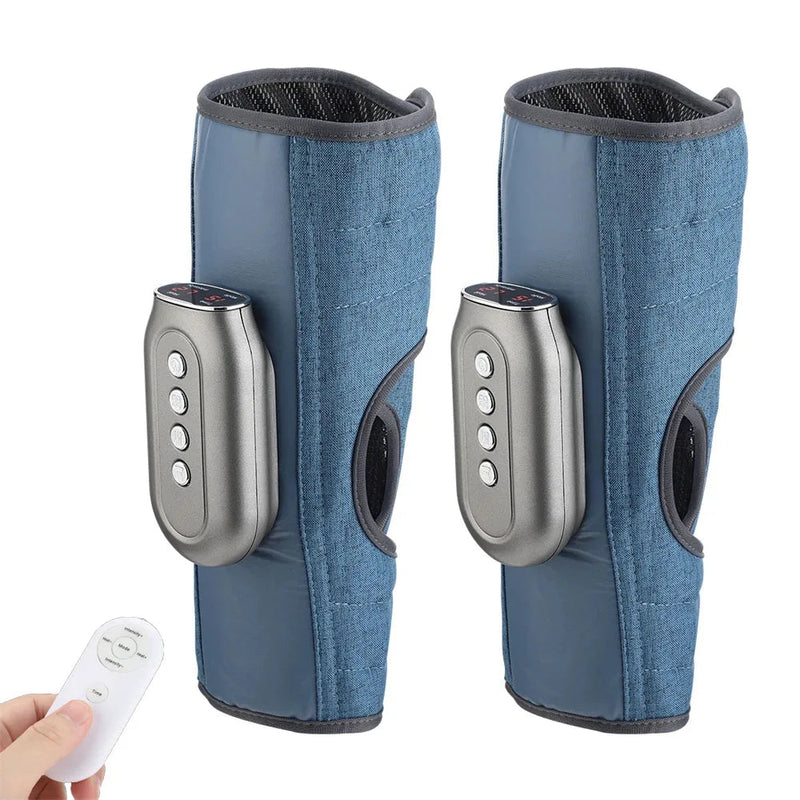 Eletric Calf Massager Leg Muscle Pain Relief Presotherapy Promote Blood Circulation Remote Control 3-Level Mode Hot Compress-Health Wisdom™