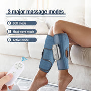 Eletric Calf Massager Leg Muscle Pain Relief Presotherapy Promote Blood Circulation Remote Control 3-Level Mode Hot Compress-Health Wisdom™