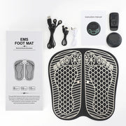 Eletric Heated EMS Foot Massage Machine Tens Fisioterapia Feet Blood Circulation 8 Modes 9-level Microcurrent Muscle Stimulation-Health Wisdom™