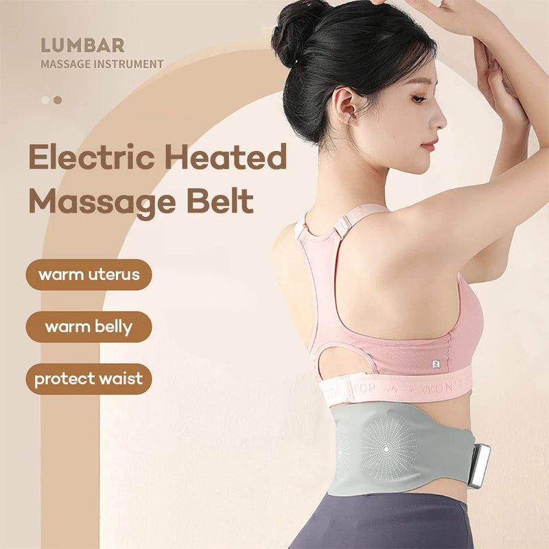 Eletric Heating Abdominal Massager Belt EMS Pulse Muscle Electrostimulator Physiotherapy Menstrual Period Health Fitness-Health Wisdom™