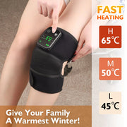 Eletric Heating Knee Massage Instrument Vibrator Knee Pad Joint Physiotherapy for Osteoarthritis Pain Relief Elbow Leg Arthritis-Health Wisdom™