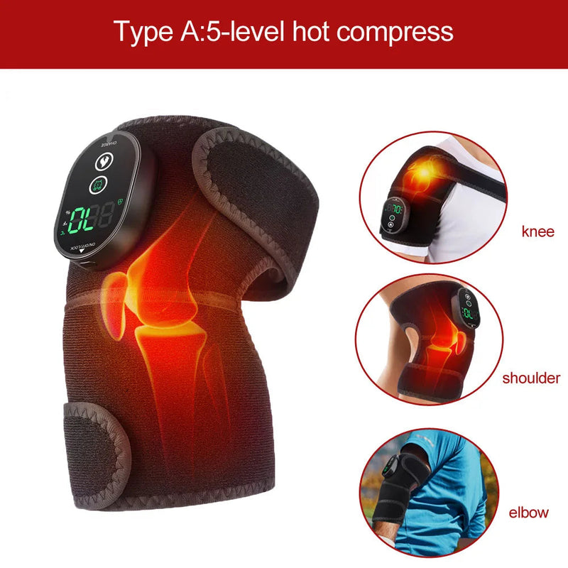 Eletric Heating Knee Pads Shoulder Protection for Joint Pain 40-70℃ Hot Compress Physiotherapy Blood Circulation Rehabilitation-Health Wisdom™